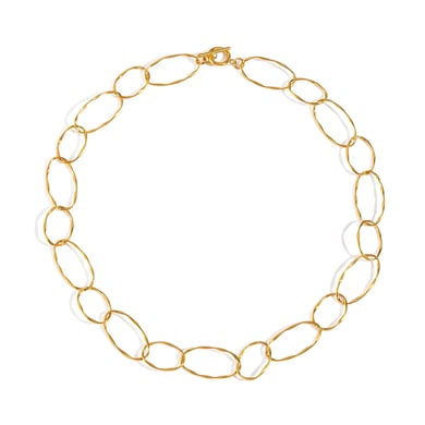 1 collar de cadena de acero inoxidable color dorado h5 Imagen5