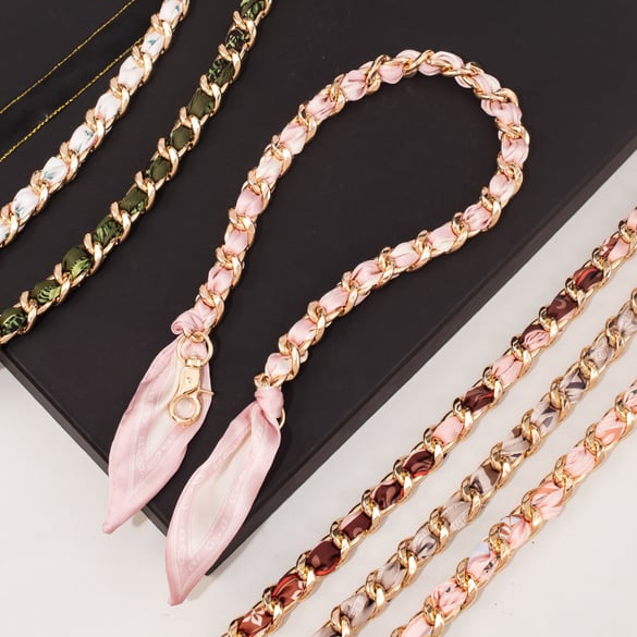 1 Piece Luxurious Series Sennit Scarves Aluminum Bag Strap 2