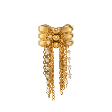 1 anello di lusso in acciaio inossidabile color oro h5 Immagine5