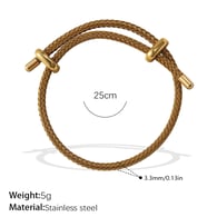 Bracelet corde en or SL219GG Image4