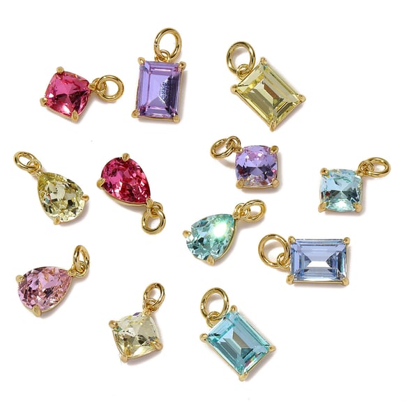 1 Piece Luxurious Series DIY Droplet Stainless Steel Gold Color Women's Pendants