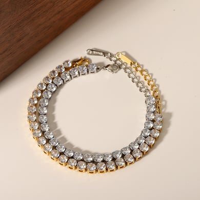 1 Piece Luxurious Stainless Steel Chain Bracelet h5 Picture4