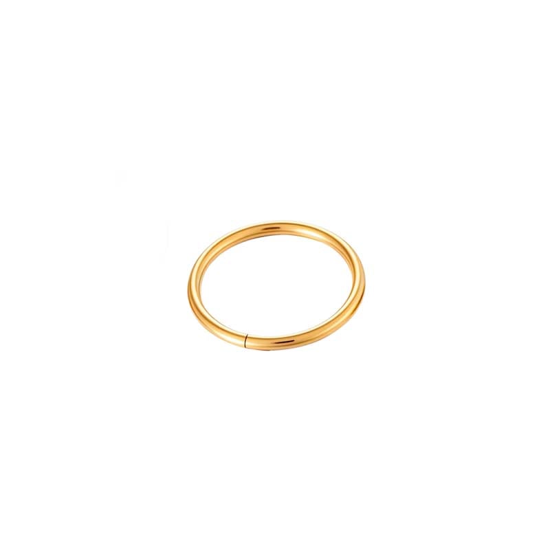 1 pieza de pendientes minimalistas de acero inoxidable color dorado para mujer Imagen6