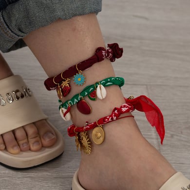 1 Adet Romantik Seri Çiçek Paslanmaz Çelik Altın Rengi Bileklik h5 Resim3