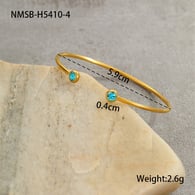 NMSB-H5410-4 mavi elmas bilezik Resim7