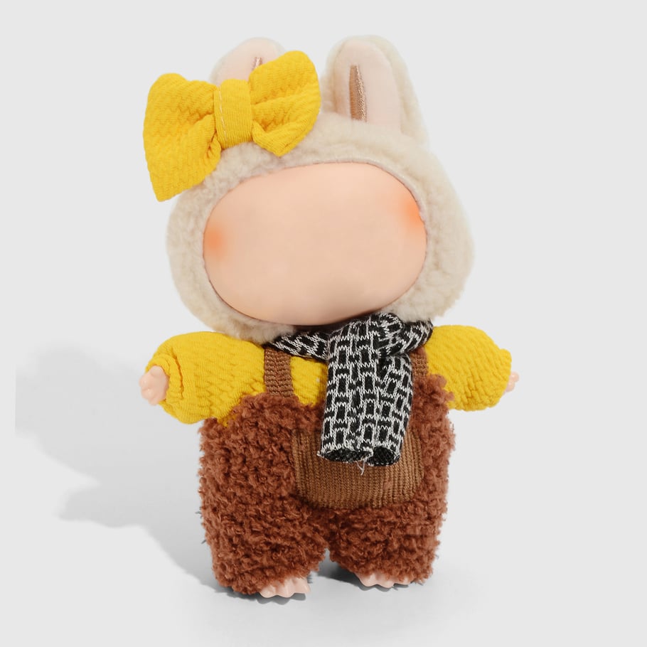 1 Set Cute Plaid Doll Clothes Picture4
