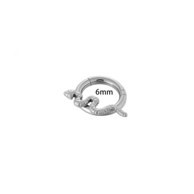 1 Stück Schlangenform Edelstahl Gold Farbe Zirkon Piercings Ohrring h5 Bild2