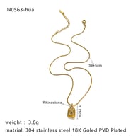 Collana con lucchetto a forma di rosa 