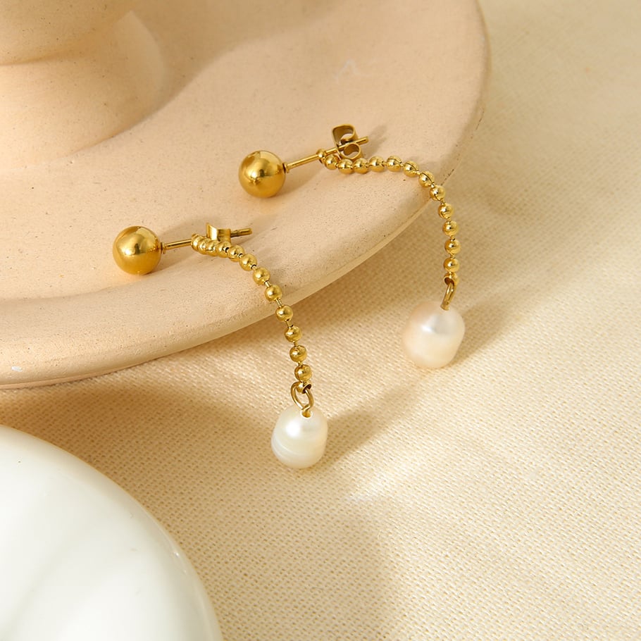 Elegant Turtle Stainless Steel Gold Color Women's Stud Earrings h5Picture2