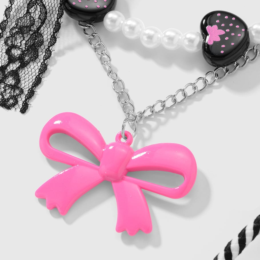 1 Piece Sweet Bow Knot Bag Charms h5Picture5