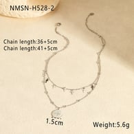 NMSN-H528-2 Steel Double Necklace Picture2
