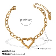 Bracciale in oro SL188G Immagine49