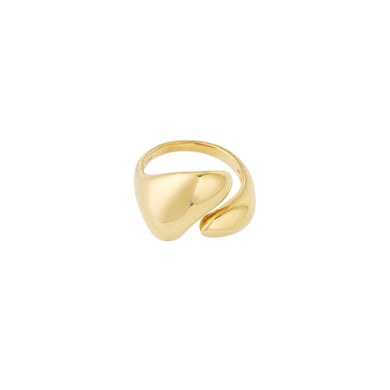 Bague géométrique classique en acier inoxydable couleur or, série simple, 1 pièce h5 