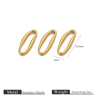 Goudkleurig montuur - medium 9*21,5 mm Afbeelding3