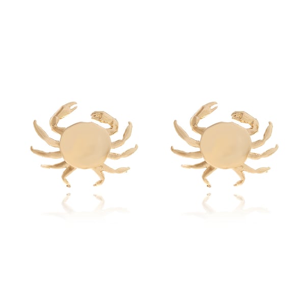 1 Pair Crab Alloy Stud Earrings 2