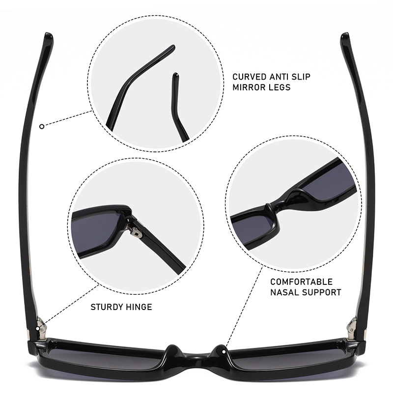 1 Paar Simple Series Casual Solid Color PC Damen-Sonnenbrille Bild4