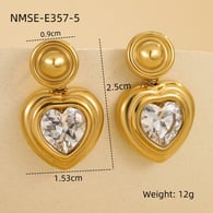 NMSE-E357-5 Aşk Zirkonyum Küpeler Resim8