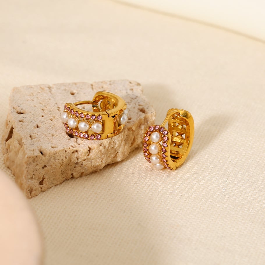 Luxurious Series Elegant Stainless Steel Women's Earring Sets Picture2