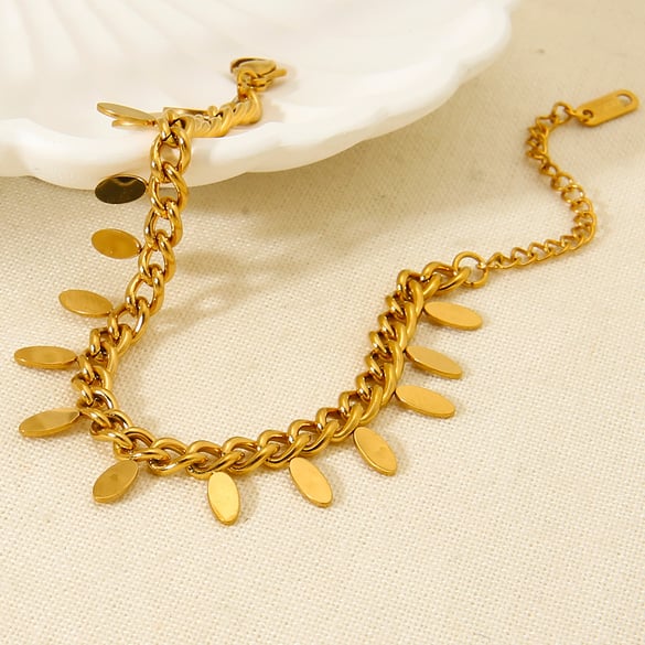 Simple Series Daily Chain Edelstahl Damenarmbänder 2