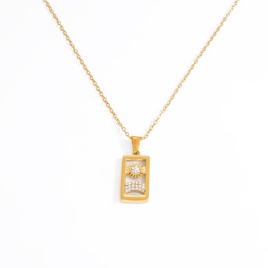 1 Piece Stainless Steel Tarot Pendant Necklace h5 