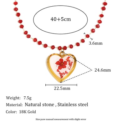 Light Luxury Heart-shaped Stainless Steel  Women‘s Pendant Necklaces h5 Picture4