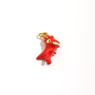 Pendentif dinosaure dégoulinant d&#39;huile - or - 2 Image15