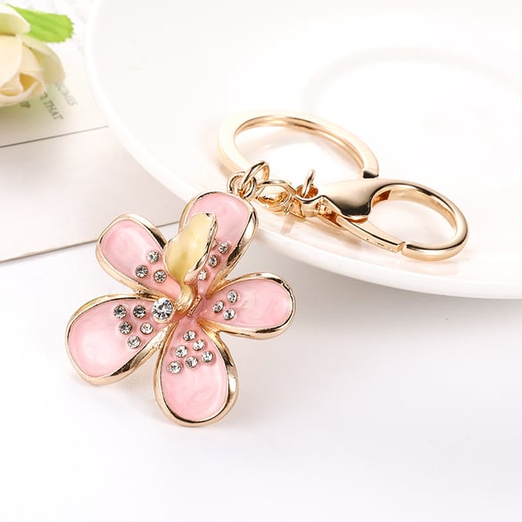 1 Piece Wild Flower Alloy Keychain 2