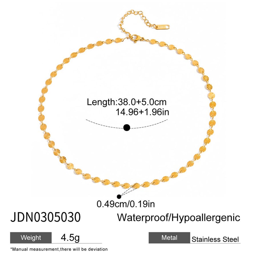 1 Piece Classic Shell Stainless Steel Gold Color Women's Chain Necklaces Picture2