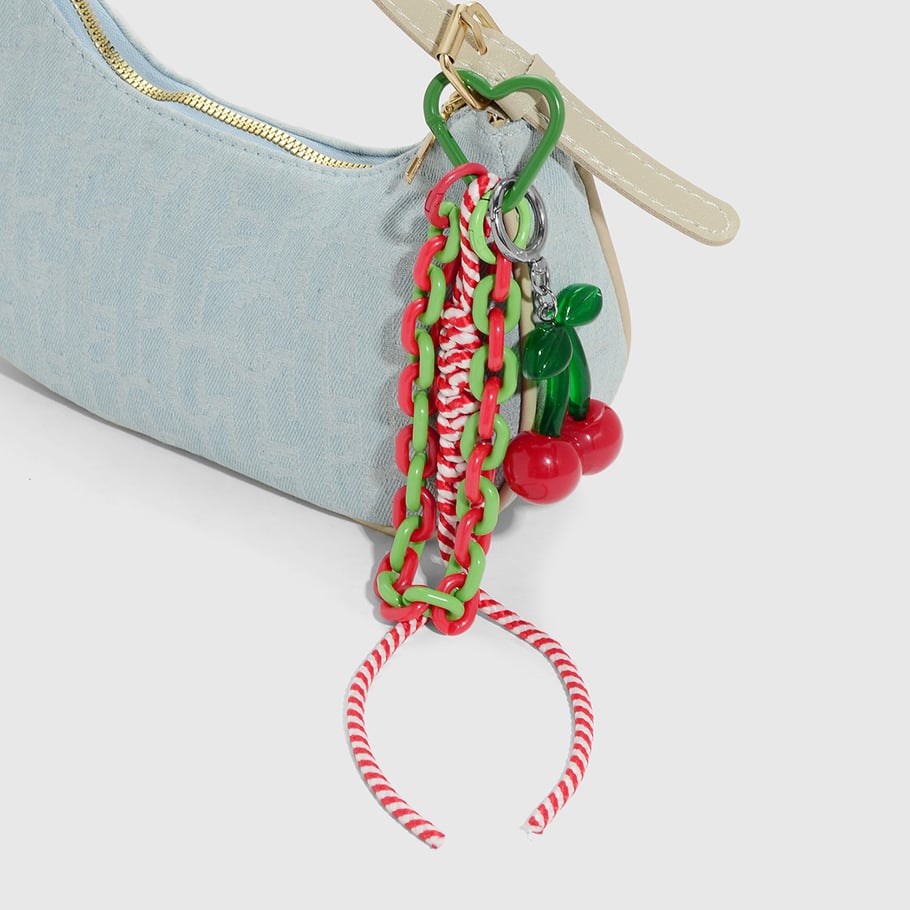 1 pieza de dijes para bolso con forma de reloj de corazón Imagen4