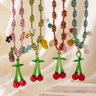 Collier avec pendentif en forme de cerise, 1 pièce h5 Image2
