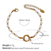 Bracciale con perle d&#39;acqua dolce SL174WEG Immagine5