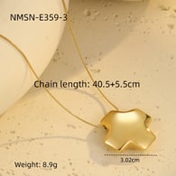 NMSN-E359-3 Altın haç kolye Resim5