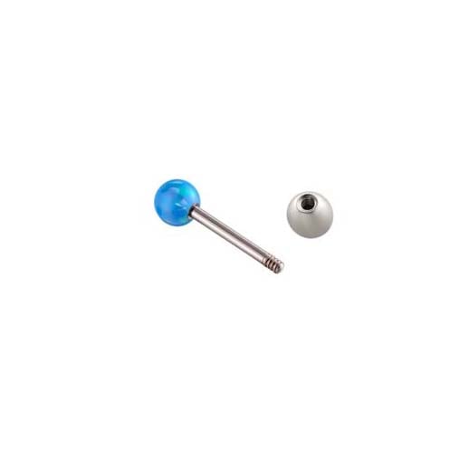 Boucles d&#39;oreilles simples rondes en acier inoxydable avec opale pour femme, 1 pièce Image5