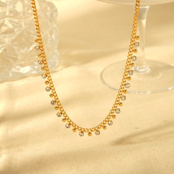 Daily Chain Stainless Steel  Gold Color  Women's Pendant Necklaces 2