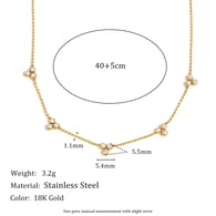 Chain Collection Zircon Bead Chain-Gold Picture5