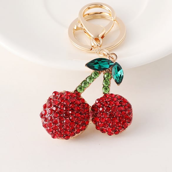 1 Piece Cherry Alloy Keychain 2