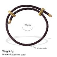 Bracelet corde rouge marron SL219RBG Image9