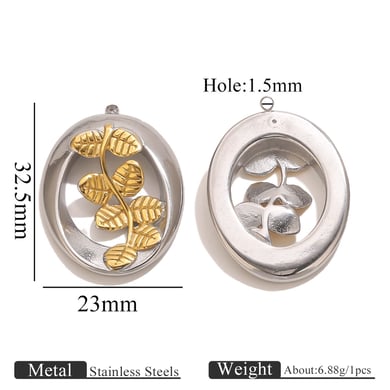 1 Stück Luxuriöse Serie Schmetterling Edelstahl Damen Anhänger h5 