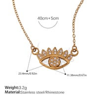 XL544WEG Halskette mit weißen Diamanten Bild2