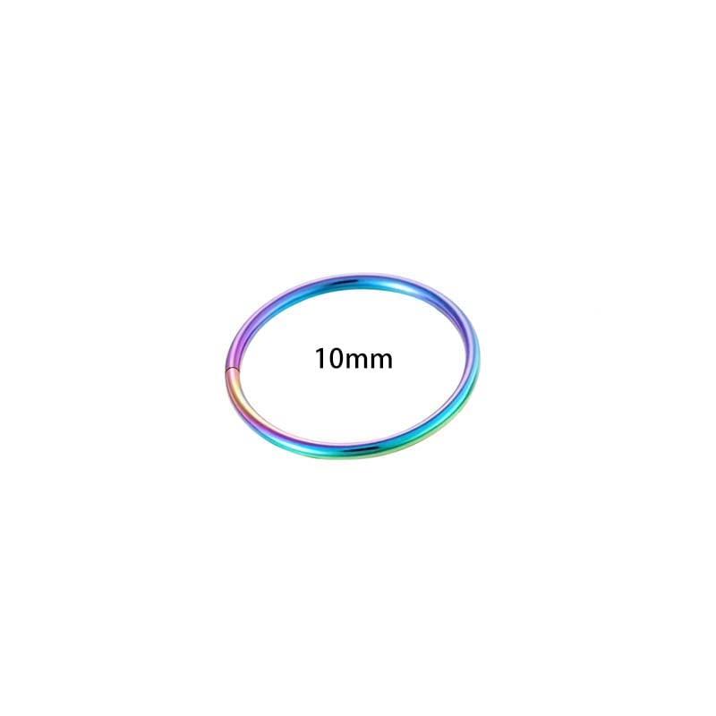 1 pieza de pendientes minimalistas de acero inoxidable color dorado para mujer Imagen2