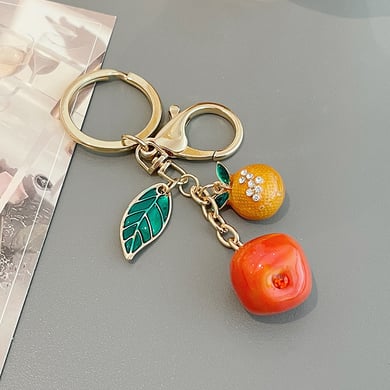 1 Piece Persimmon Alloy Keychain h5 Picture3