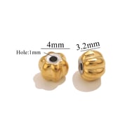 Gouden pompoenkralen - 4 mm Afbeelding2