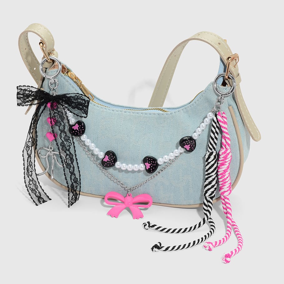 1 Stück süße Taschenanhänger mit Schleife und Knoten Bild4