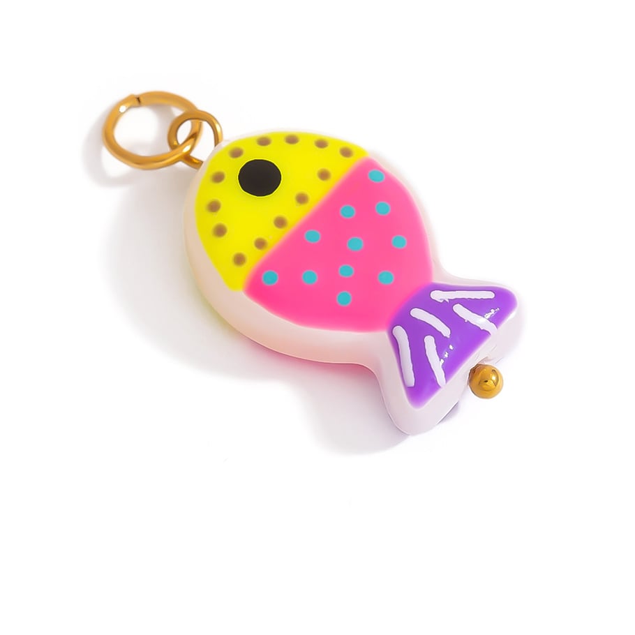 Pendentif DIY en acier inoxydable couleur or 1 pièce Image4