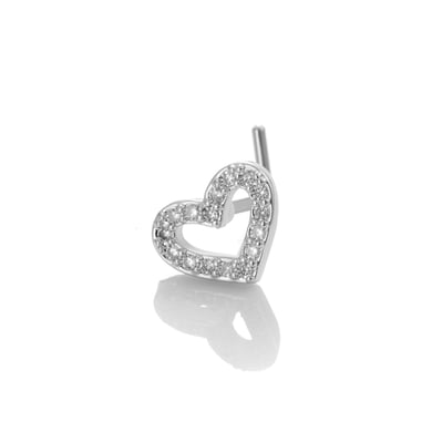 1 Piece Copper Gold Color Zircon  Nose Stud h5 