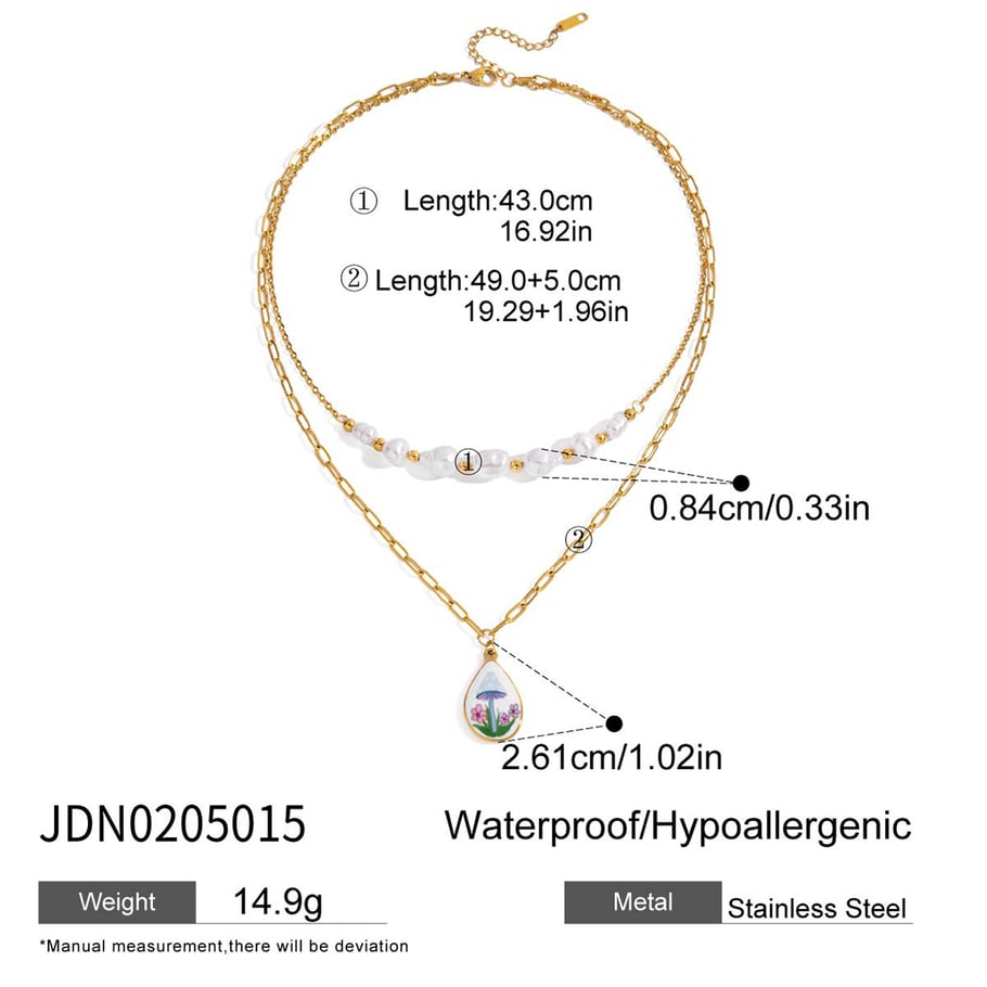 1 Piece Retro Tree Stainless Steel Gold Color Women's Pendant Necklaces Picture2