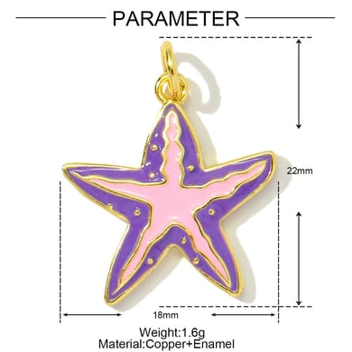 1 Piece Simple Series DIY Shell Stainless Steel Gold Color Women's Pendants h5 