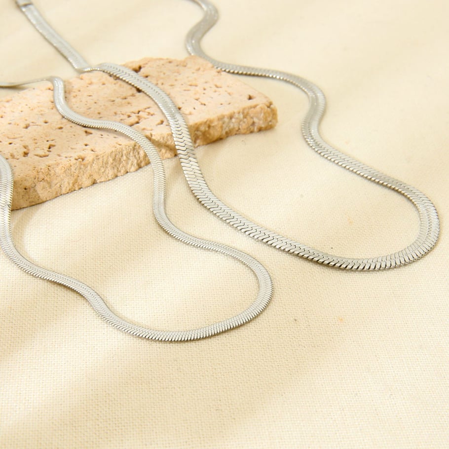 Simple Series Daily Chain Stainless Steel  Unisex Basic Necklaces Picture3
