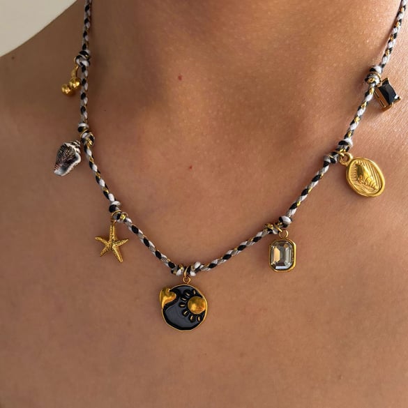 1 Piece Butterfly Stainless Steel Gold Color Pendant Necklace