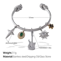 SZ274SA Mehrelement-Silberarmband 